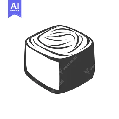 Popular premium asset: A square shaped graphic of a food item with a swirl top