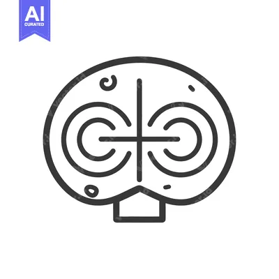 Premium design asset: A stylized symbol composed of geometric shapes and designs