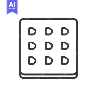 Aset premium populer: A grid composed of rounded rectangle shapes with arrow icons