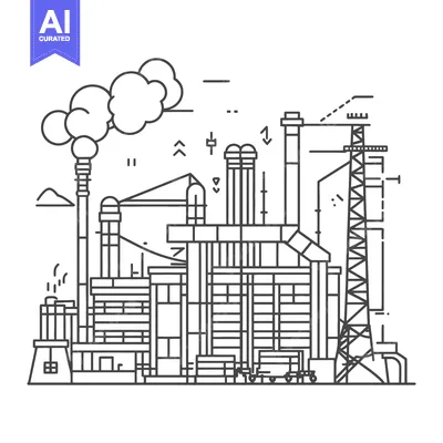 Popular premium asset: A schematic illustration depicts an industrial factory with smokestack