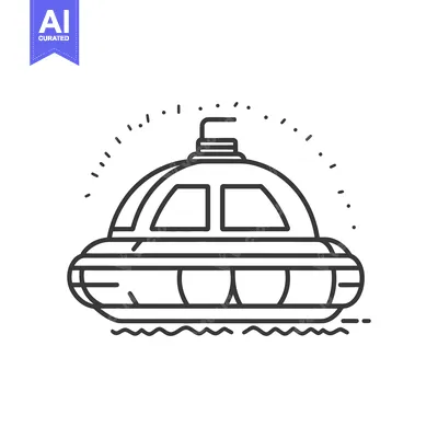 Popular premium asset: An illustrated submarine with a small antenna floating in the water
