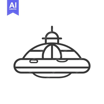 Aset premium populer: A futuristic spacecraft isolated against a stark white background