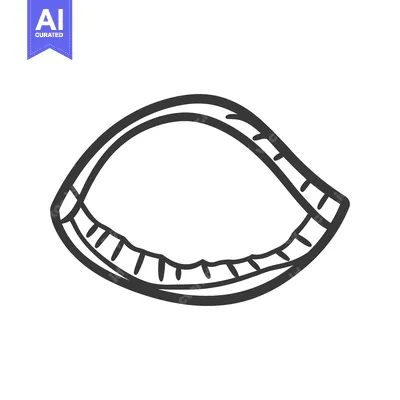 Premium design asset: A simple hand drawn illustration of an empty measuring tape