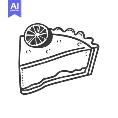 Popular premium asset: A Single Slice of Pie Garnished With Citrus Fruit