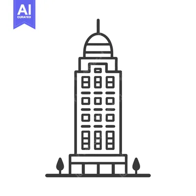 Popular premium asset: A tall urban architectural structure with small decorative trees