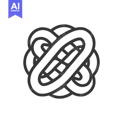 A black and white intricate geometric symbol or pattern design