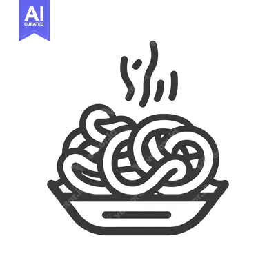 Aset premium populer: A steaming plate of cooked pasta is shown graphically here