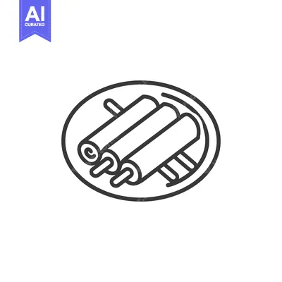 Aset premium populer: Three Rolled Food Items Placed on a Circular Dish