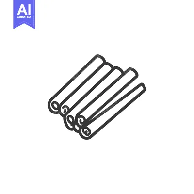 Aset desain premium: Several cinnamon sticks are arranged in a diagonal overlapping formati