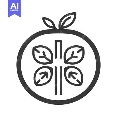 Popular premium asset: Simplified illustration features leaves around a central stem inside a