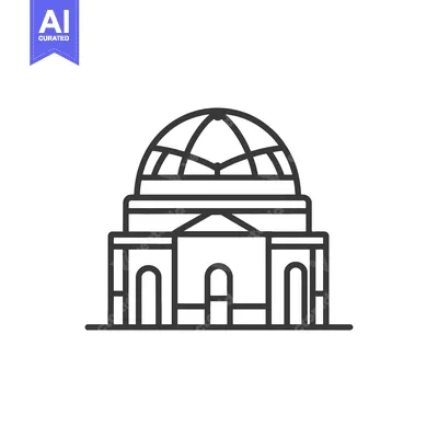 Popular premium asset: A detailed line drawing of a domed architectural building