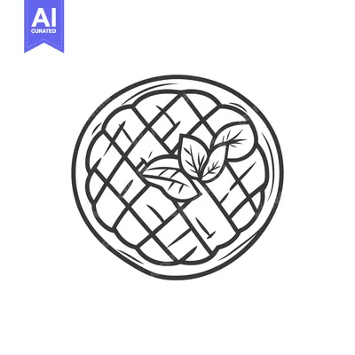 Premium design asset: A circular dish with a lattice pattern and leaves embellishing it