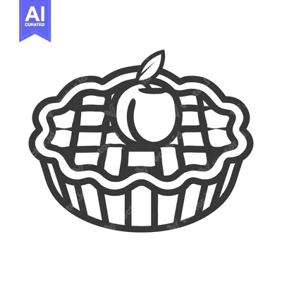 Premium design asset: A delicious apple pie with a lattice crust on display