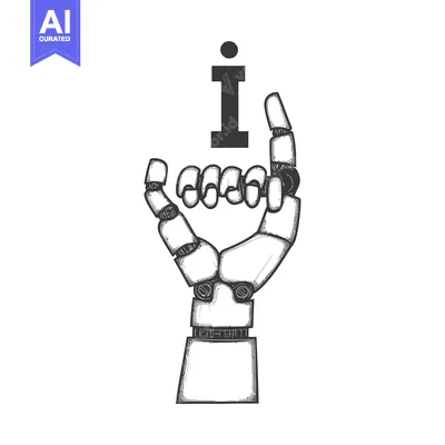 Popular premium asset: Robotic Hand Forming the Letter "I" in Sign Language