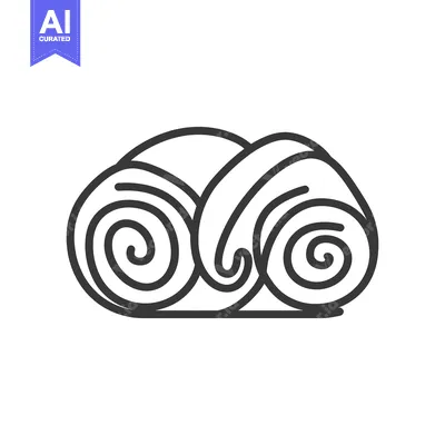 Premium design asset: A stylized illustration of a rolled textile object displayed