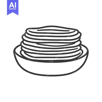 Premium design asset: Stacked pancakes served in a bowl ready for breakfast eating