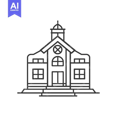 Aset premium populer: A simple illustration of a two story building structure
