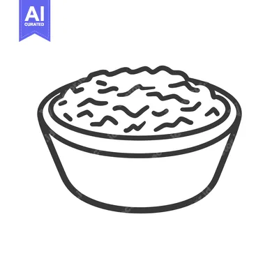 Popular premium asset: A bowl filled with grainy food ready to be eaten