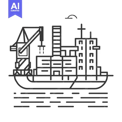 Aset premium populer: A cargo ship being loaded with containers at a port terminal