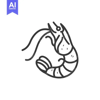 Popular premium asset: A stylized illustration of a curled crustacean creature with whiskers