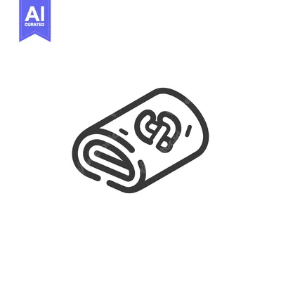 Aset desain premium: Rolled fabric item with some currency symbol on the surface