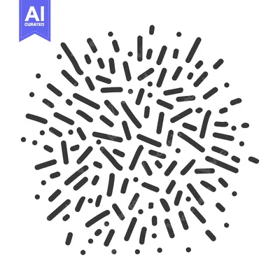 Popular premium asset: A circular collection of small shapes with various lengths
