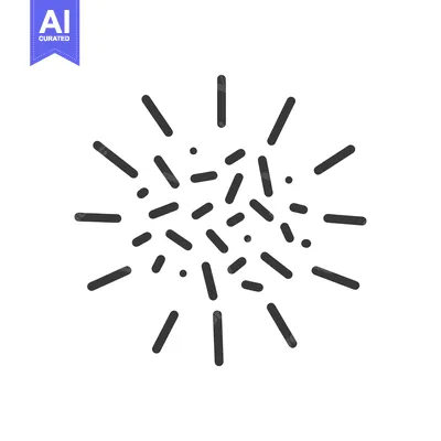 Popular premium asset: A stylized illustration of radiating lines and small elements