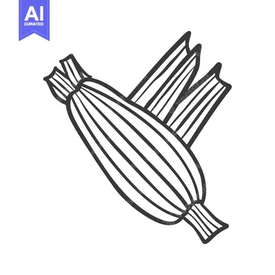 Aset desain premium: A black and white image of a zucchini squash plant