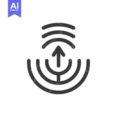 Aset premium populer: The illustration depicts a graphical representation of signal transmis