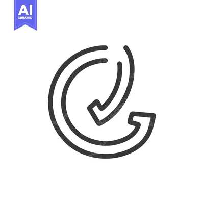 Popular premium asset: An abstract graphic illustration depicting two circular curved arrows