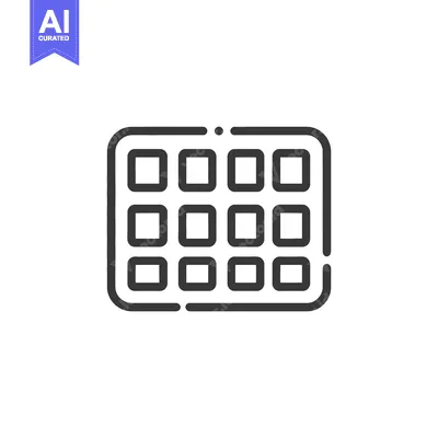 A simple illustration of a grid with square cells arranged neatly