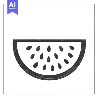 Popular premium asset: A simple stylized drawing depicts a watermelon slice with seeds