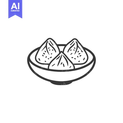 Three steamed food items arranged in a simple round bowl