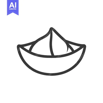 A stylized illustration depicting a single open nut inside a shell