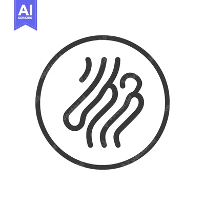 Premium design asset: Abstract Circle Icon: Wavy Lines Inside, Minimalist Design