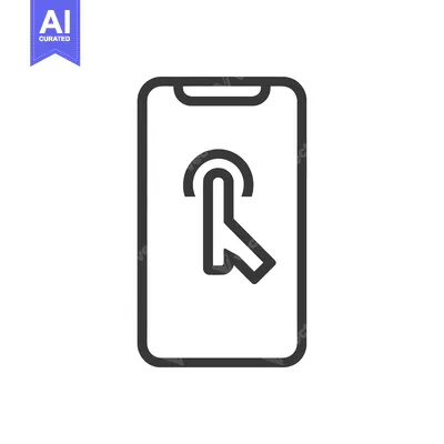 Popular premium asset: Minimalist Smartphone Interface: Cursor Icon on Screen, Modern Design