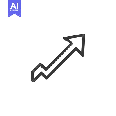 Ascending Arrow with Initial Dips: A Visual Representation of Growth