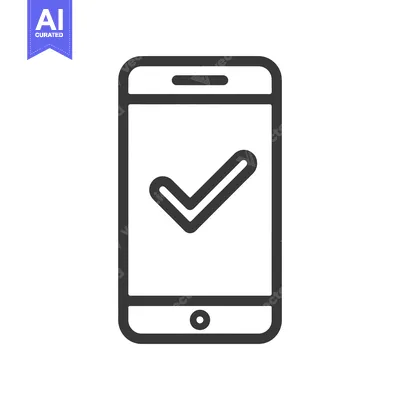 Popular premium asset: Smartphone with Check Mark Icon: Modern Approval Symbol