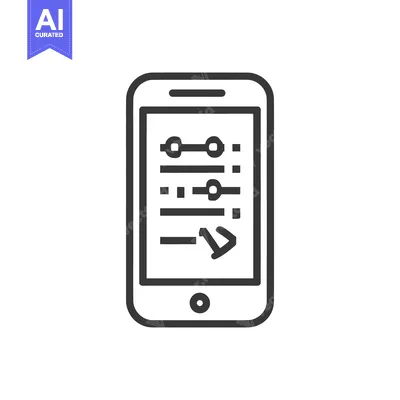 Popular premium asset: Smartphone App Interface: Settings, Controls, and Arrow Icon in Minima
