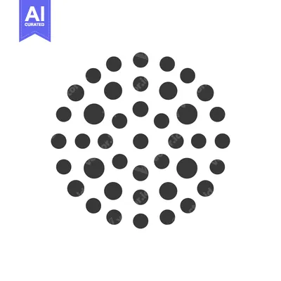 Premium design asset: Abstract Circle of Dots: Minimalist Design with Geometric Precision an