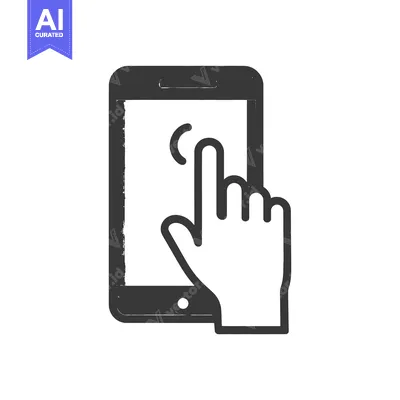 Aset desain premium: Smartphone Touchscreen Interaction: Hand Gesture on Mobile Device Inte
