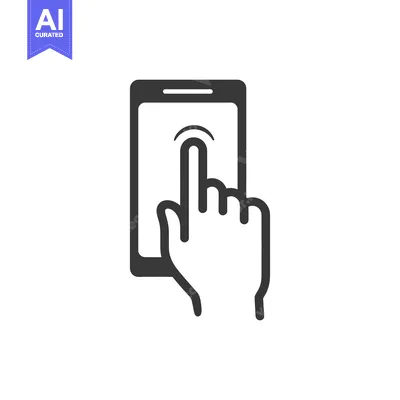 Aset premium populer: Smartphone Touchscreen Interaction: Finger Tapping Mobile Device Inter