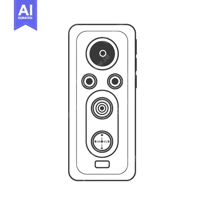 Premium design asset: Detailed illustration of a rectangular device with multiple circular e