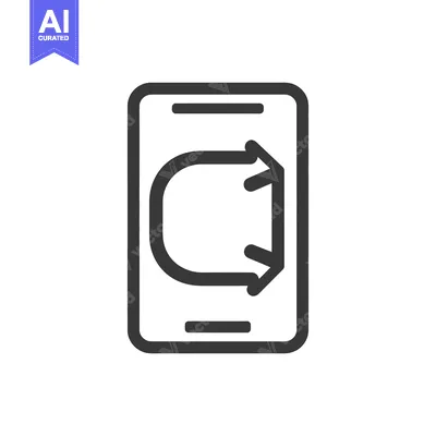 Premium design asset: Mobile Data Refresh: Smartphone Icon with Circular Arrow Symbol