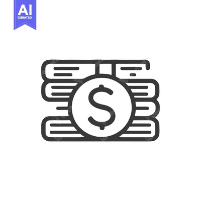Aset premium populer: Stacked Books with Dollar Coin Icon, Minimalist Line Art Illustration