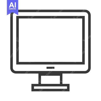 Popular premium asset: A simplified representation of a flat screen computer monitor