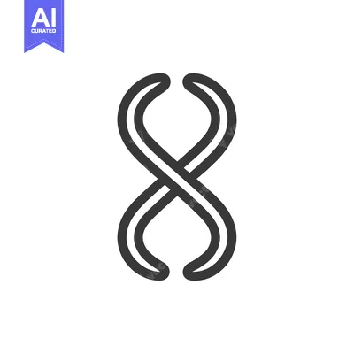 Popular premium asset: A simple illustration of a stylized infinity symbol design