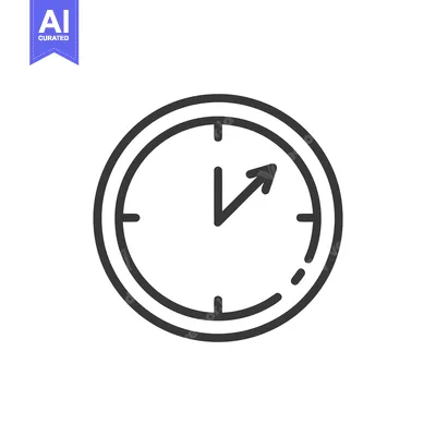 Aset premium populer: Minimalist Clock Icon: Time Management, Deadline, and Schedule Concept