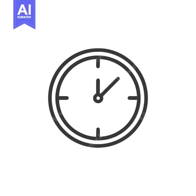 Popular premium asset: Minimalist Clock Icon: Double-Lined Circle with Hour and Minute Hands