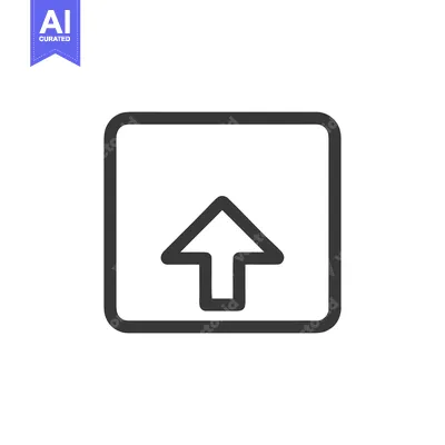 Aset premium populer: Upload Icon: Bold Outline Arrow Within Rounded Square Frame